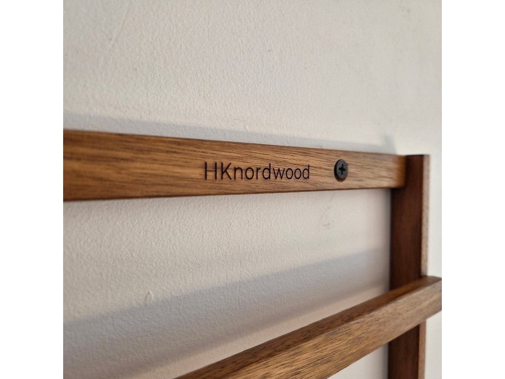 Foto 3 van LP houder voor 2 LPs /gatefoldhoes -Vinyl wandlijst hardhout