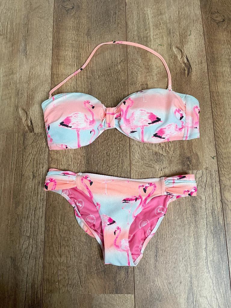 bikini, Kleding | Dames, Badmode en Zwemkleding, Zo goed als nieuw, Bikini, Roze, Ophalen of Verzenden