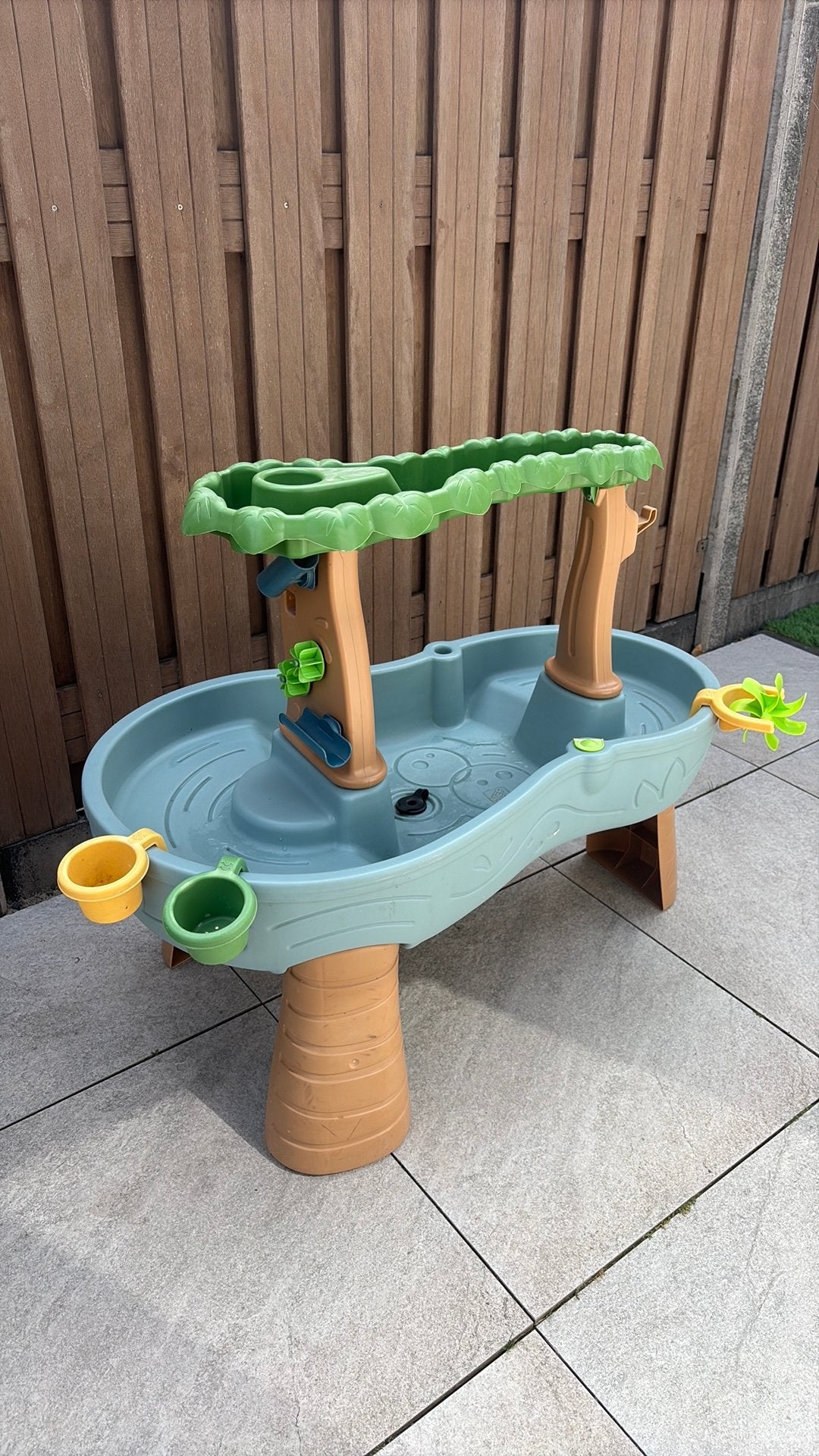 Leuke watertafel, Ophalen, Gebruikt