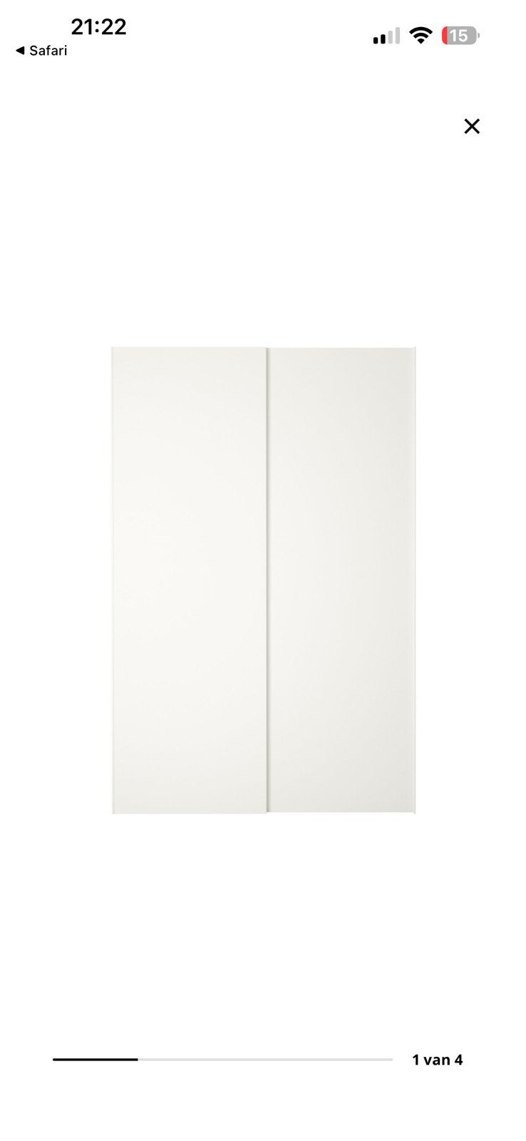Ikea pax schuifeuren 150x201, Ophalen, Zo goed als nieuw, Minder dan 25 cm, 200 cm of meer