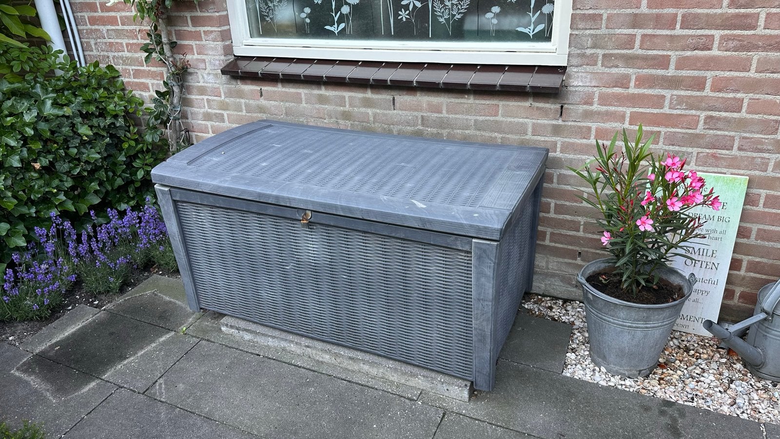 Keter Waterdichte Tuinkist - 129x69x60 cm, Ophalen, Gebruikt, Kunststof, Overige typen