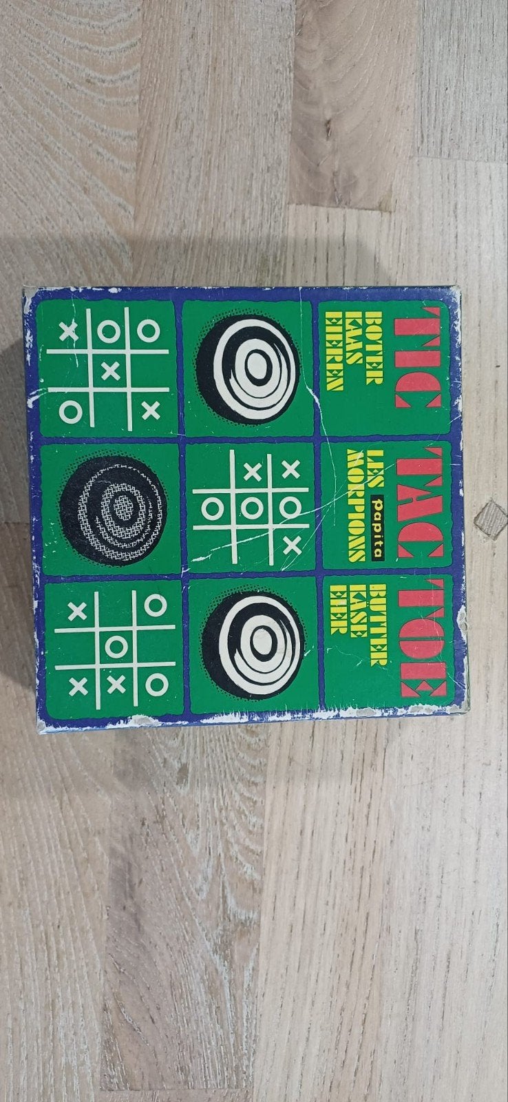 Tic Tac Toe Bordspel - Klassiek Houten Spel, Hobby en Vrije tijd, Gezelschapsspellen | Bordspellen, Een of twee spelers, Ophalen of Verzenden