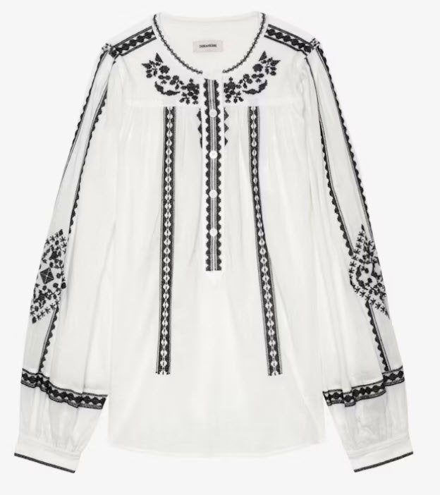 Blouse van Zadig & Voltaire maat L, Kleding | Dames, Zadig & Voltaire, Maat 42/44 (L), Zo goed als nieuw, Meerkleurig