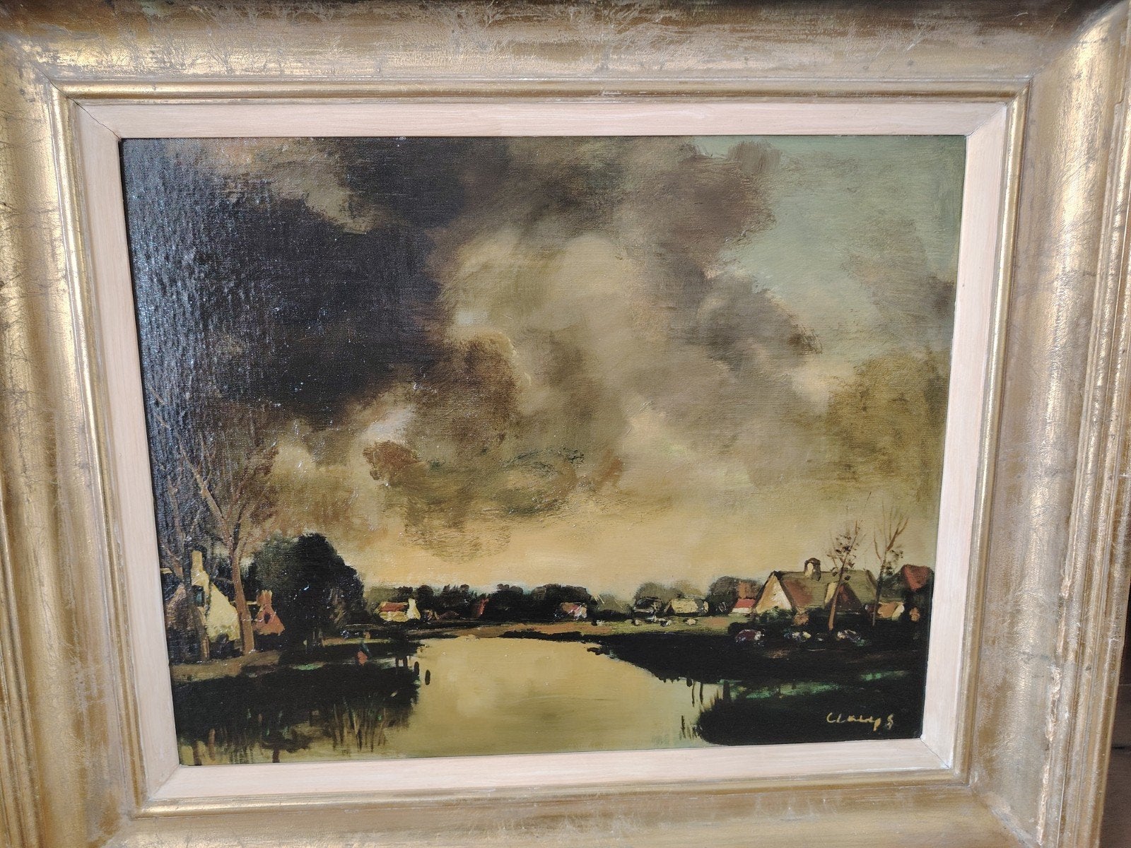 Albert Claeys, Antiek en Kunst, Kunst | Schilderijen | Klassiek, Ophalen of Verzenden, Handgeschilderd, Stads- / dorpsgezicht
