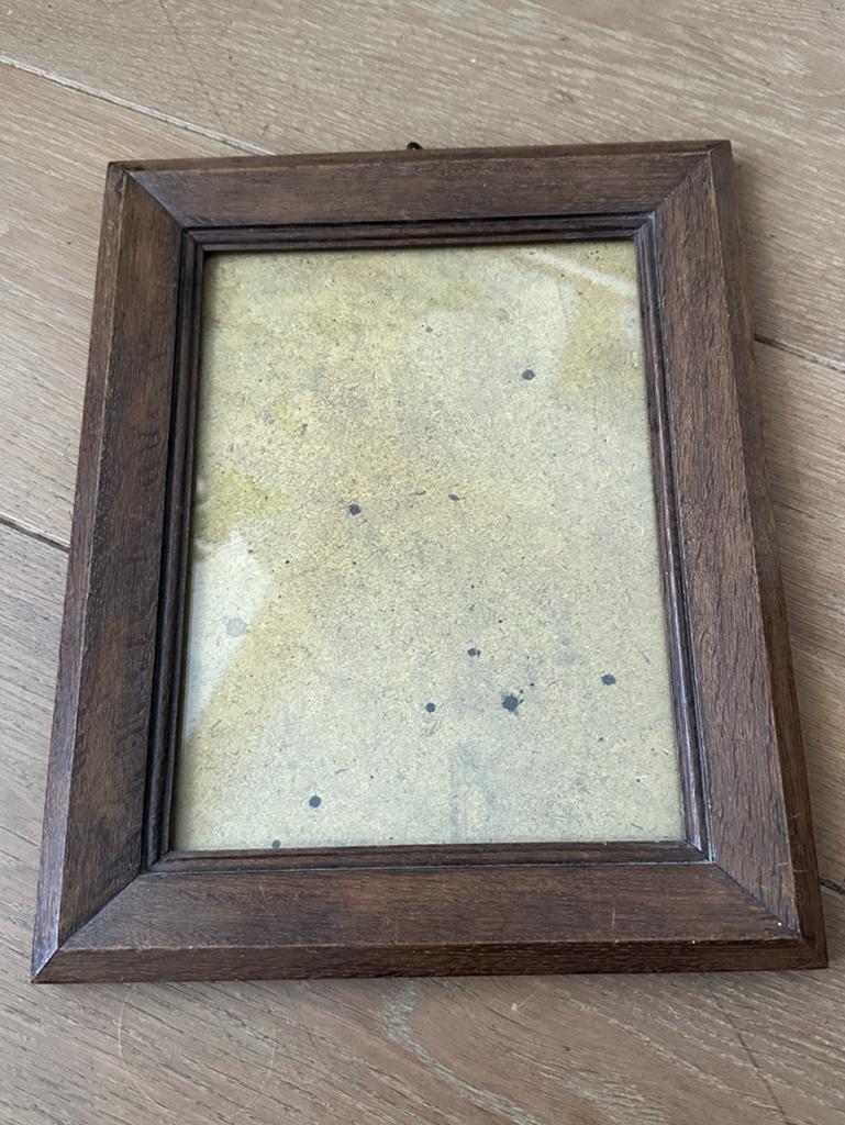 Vintage Houten Fotolijst - Gebruikt, Antiek en Kunst, Ophalen of Verzenden