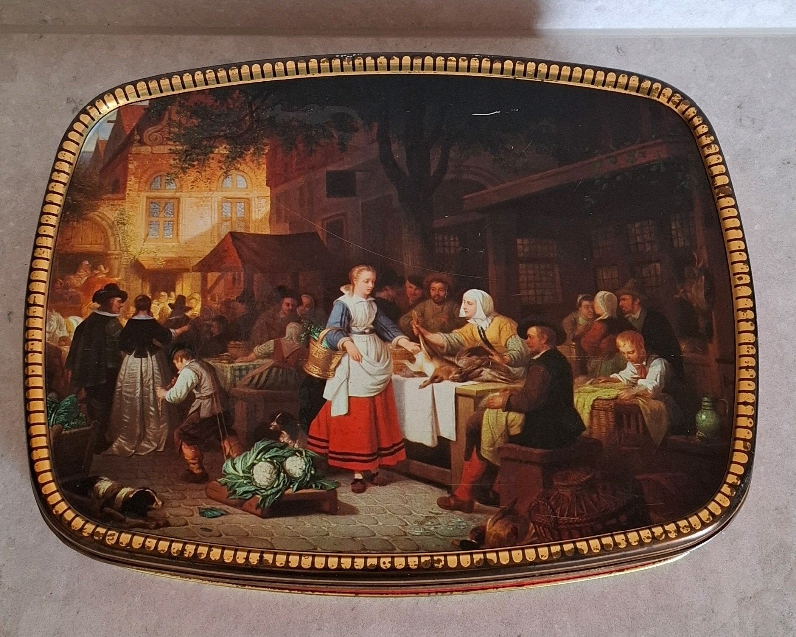 Prachtig vintage Côte d’Or blik – Adrien de Braekeleer, Ophalen of Verzenden, Gebruikt, Overige