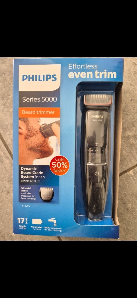 Baardtrimmer Philips nieuw in doos, Ophalen, Nieuw, Gehele gezicht