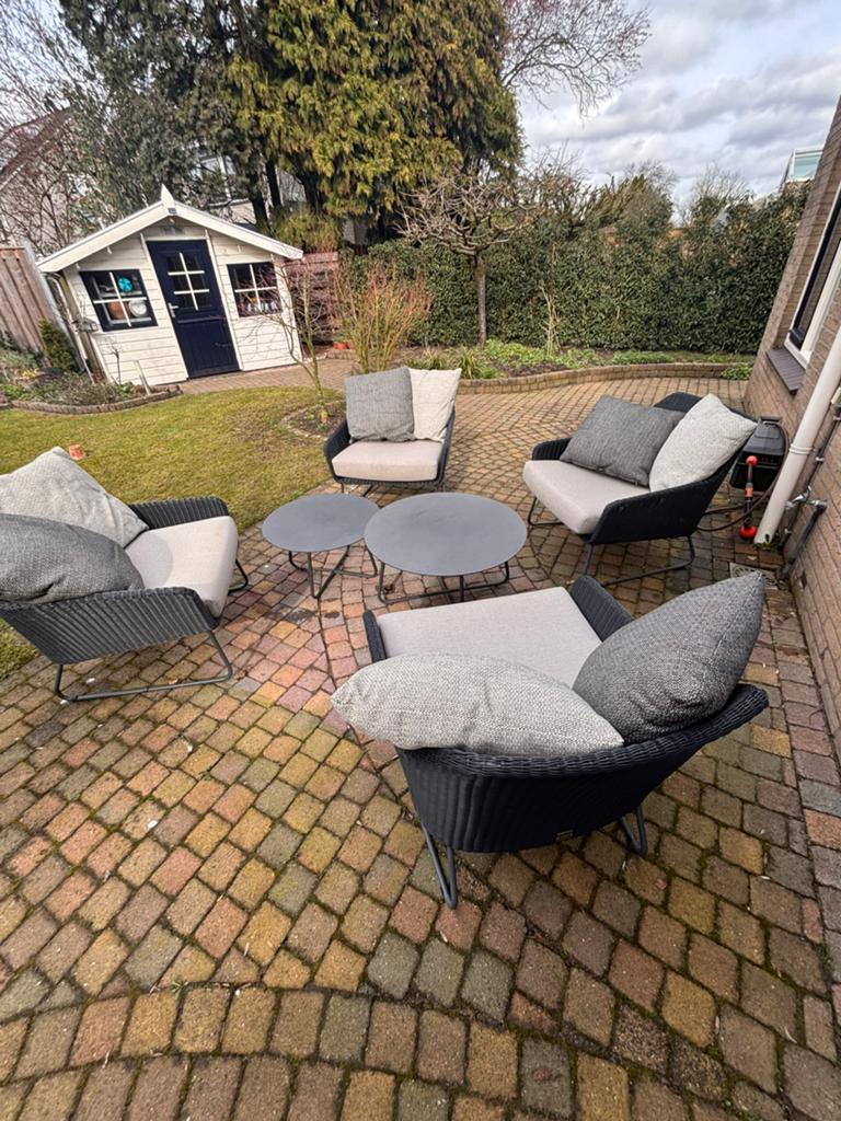 Te koop: Luxe 4 Seasons Outdoor Loungeset., Ophalen, 4 zitplaatsen, Zo goed als nieuw, Loungeset