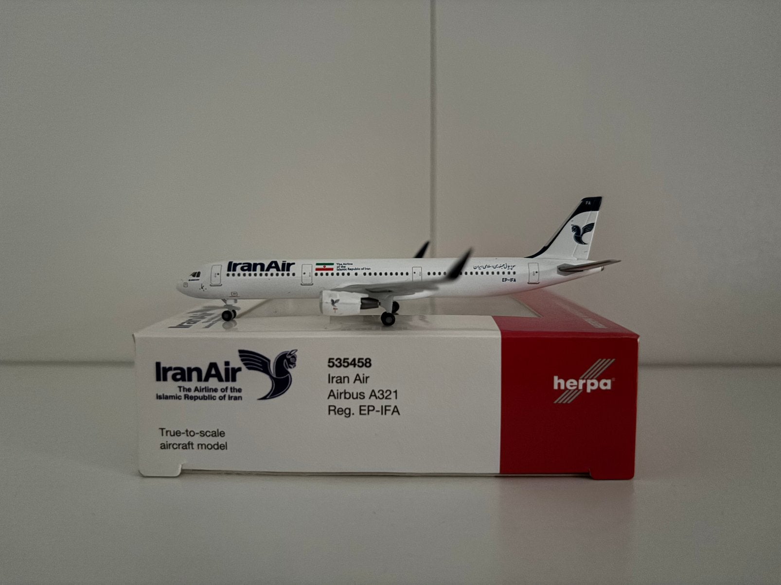 Herpa 535458 Iran Air Airbus A321 1:500, Ophalen of Verzenden, Nieuw, Schaalmodel