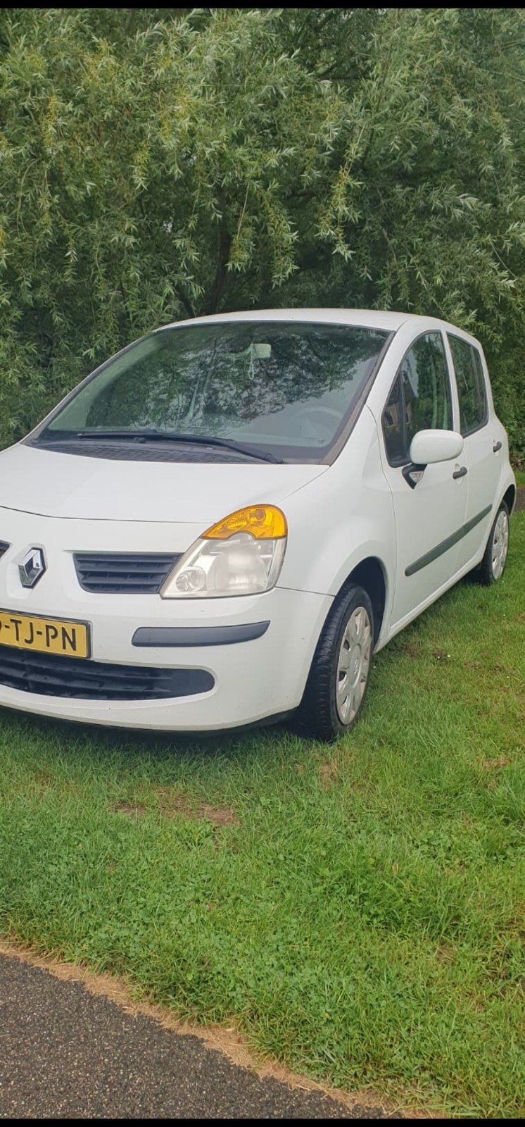 Renault Modus 1.2 16V 2006 Wit, Auto's, Voorwielaandrijving, 74 pk, 4 cilinders, 1055 kg