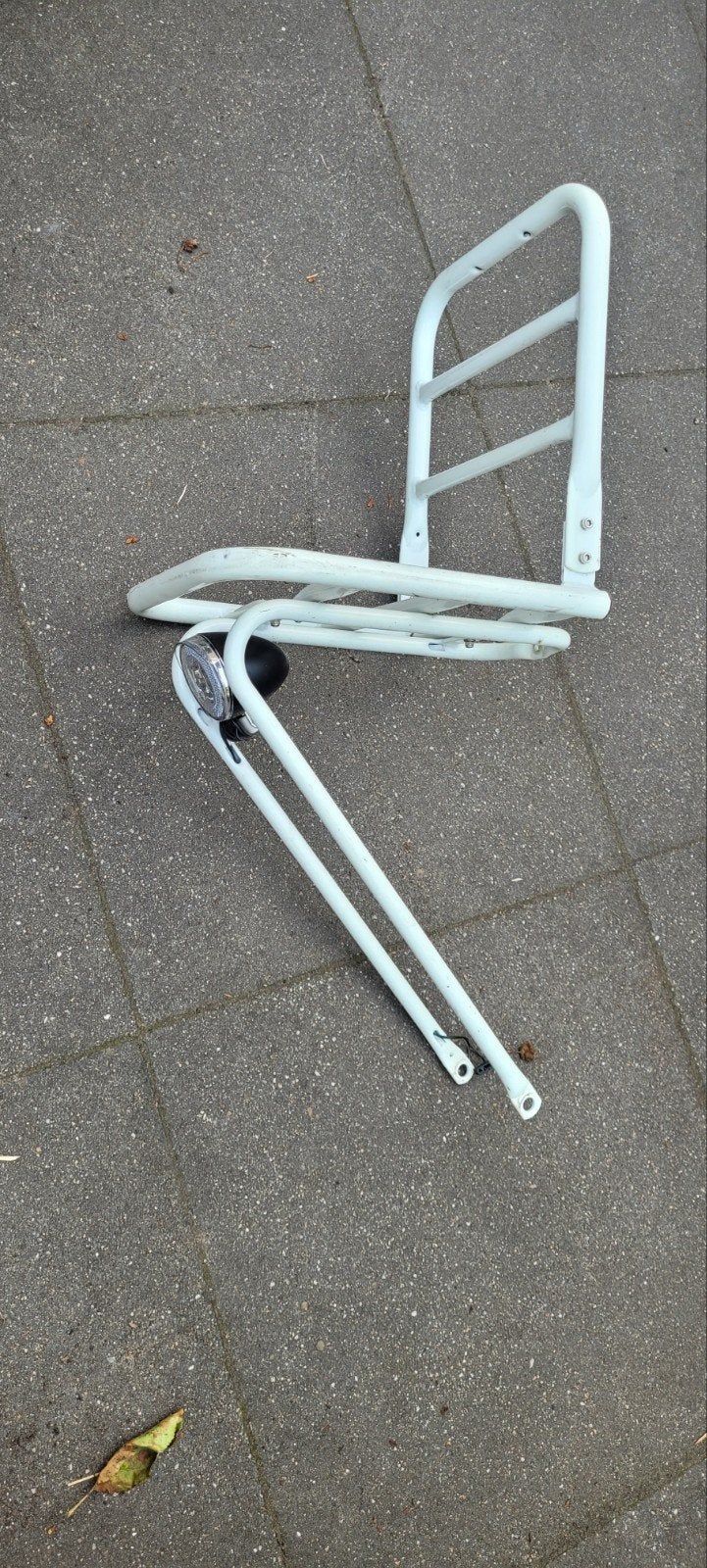 Stevige fiets voordrager met verlichting, Ophalen, Gebruikt