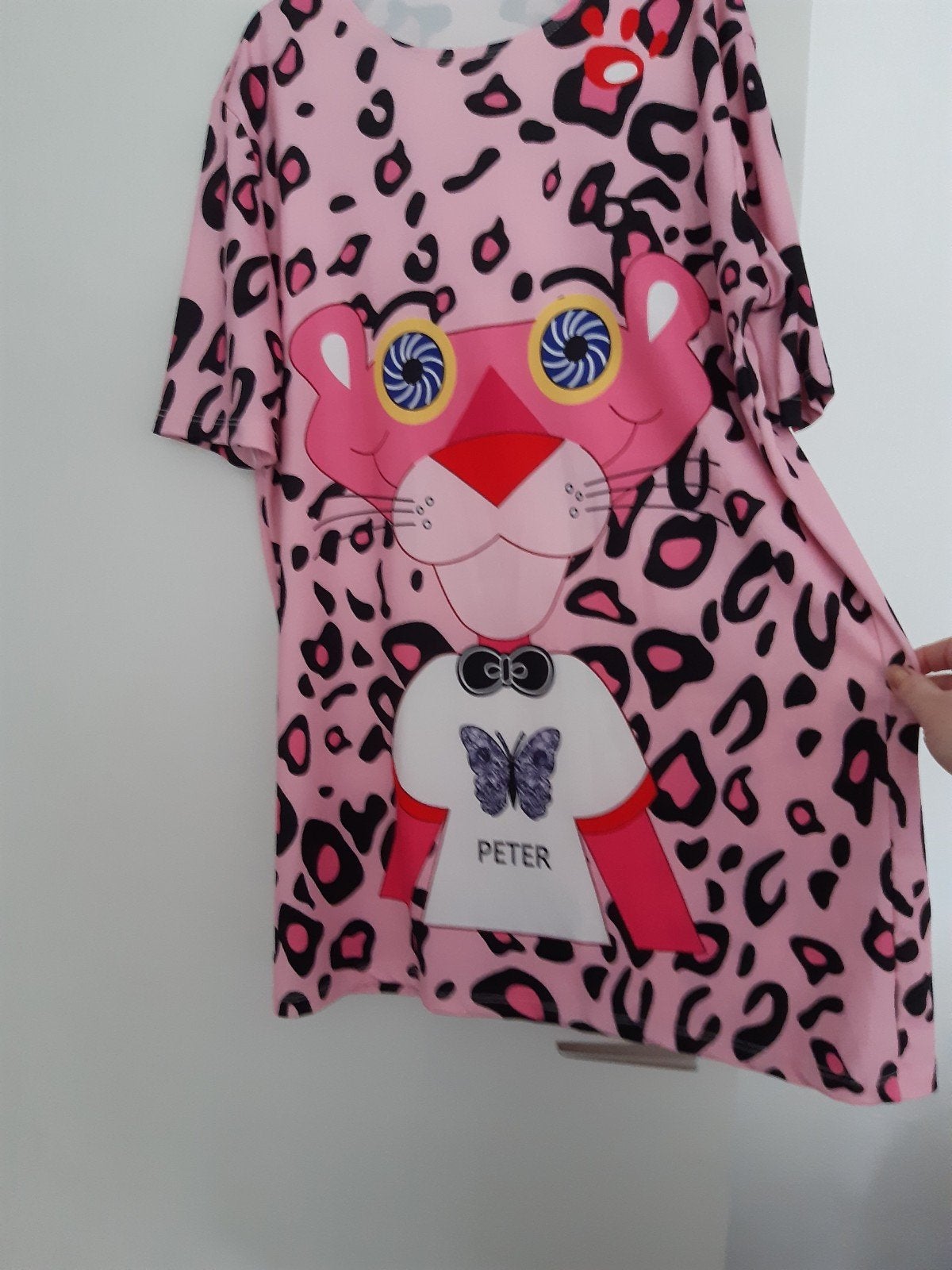 Pink Panther tuniek1maat, Kleding | Dames, Jumpsuits, Ophalen, Zo goed als nieuw, Roze