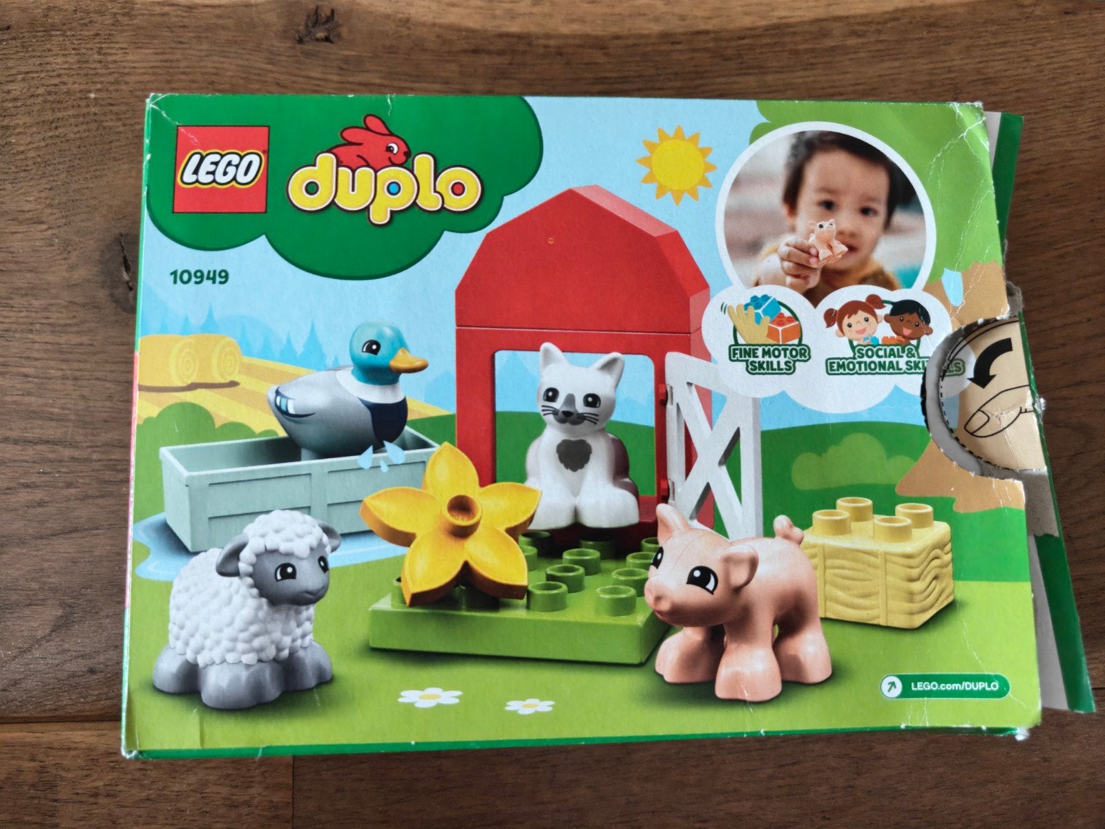 LEGO Duplo 10949 Boerderij dieren compleet, Kinderen en Baby's, Speelgoed | Duplo en Lego, Compleet, Ophalen of Verzenden, Zo goed als nieuw