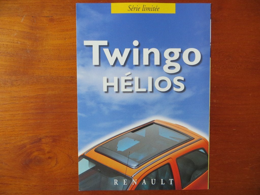 Renault Twingo Hélios (Série Limitée) (1999), Boeken, Auto's | Folders en Tijdschriften, Ophalen of Verzenden, Zo goed als nieuw