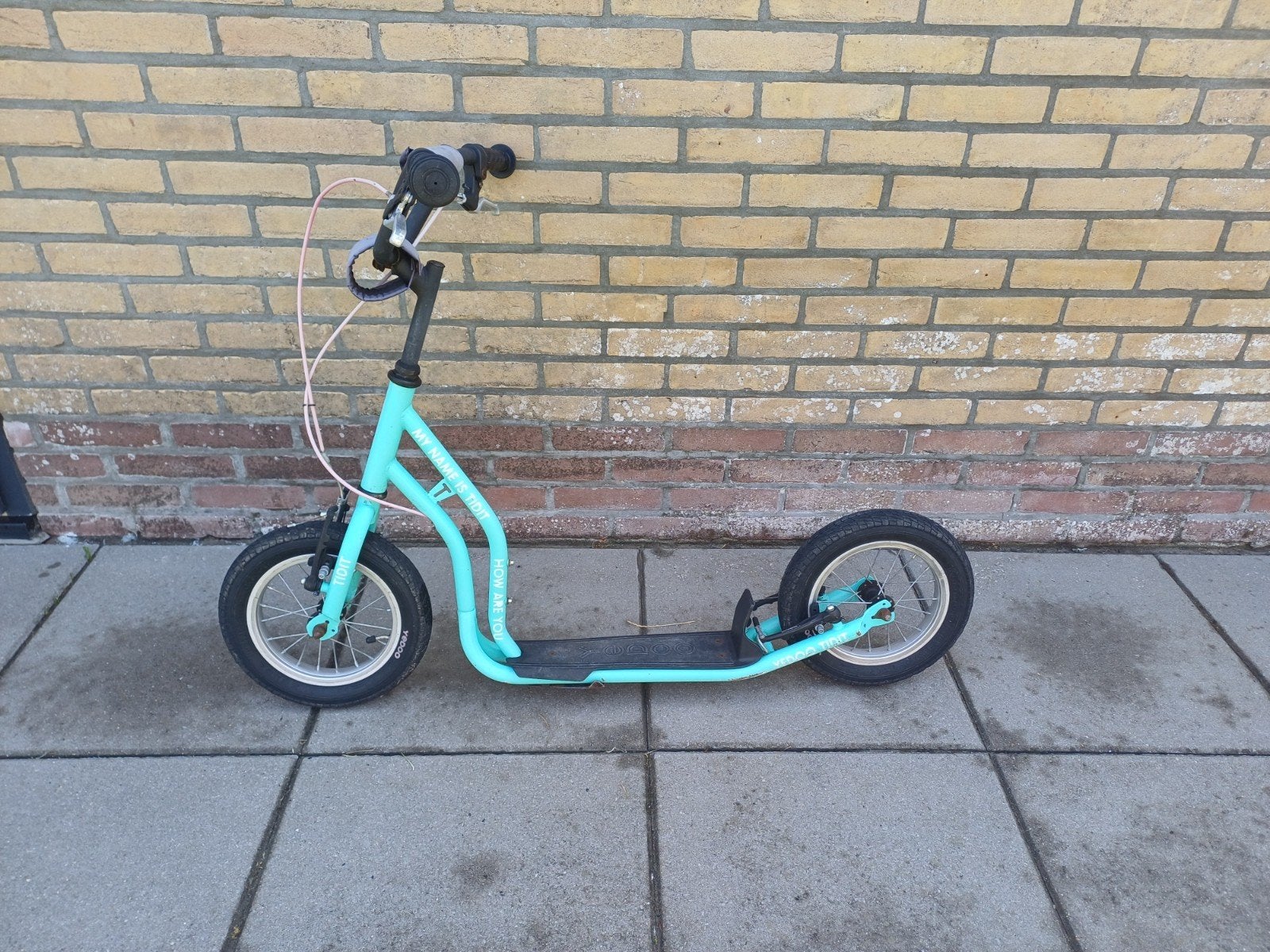Blauwe Yedoo Tidit step Tealbleu, Fietsen en Brommers, Steps, Gebruikt, Gewone step, Ophalen