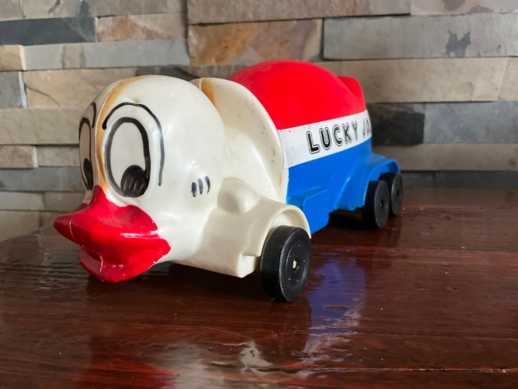 vintage Holland Duck vrachtwagen mascotte Lucky Joe 1960, Verzamelen, Ophalen of Verzenden