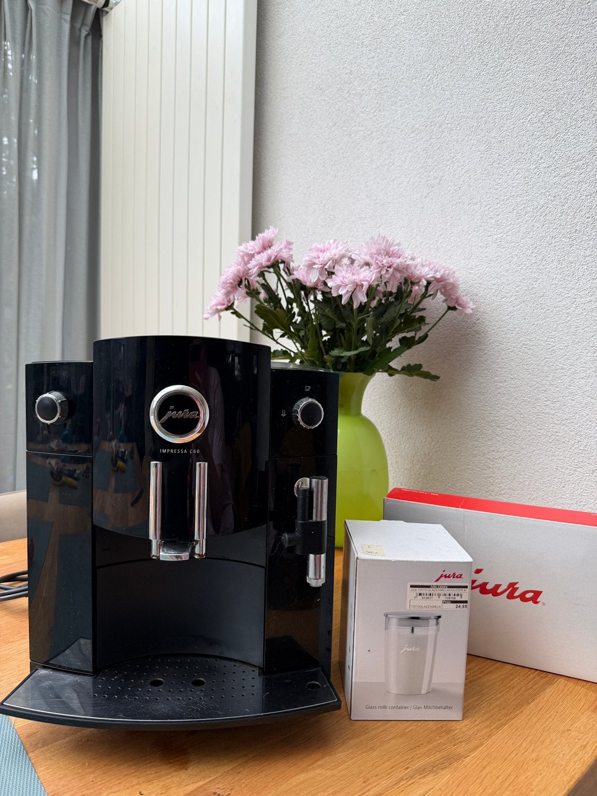 Jura Impressa C60 – volautomatische koffiemachine, Witgoed en Apparatuur, Ophalen, Zo goed als nieuw, Koffiemachine, Gemalen koffie