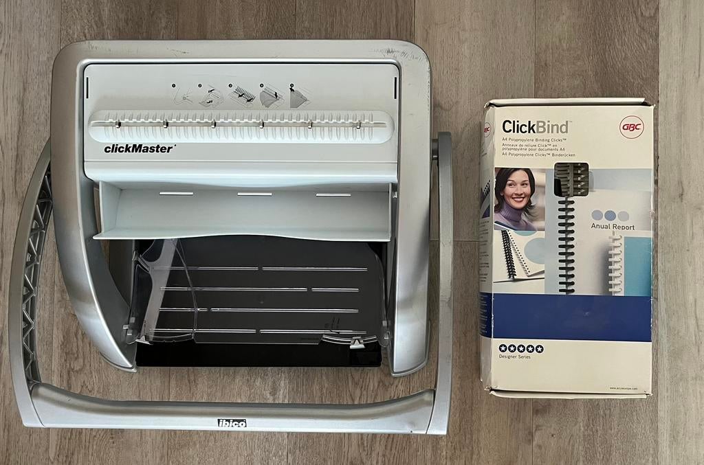 Ibico clickMaster - handmatig pons- en inbindapparaat, Diversen, Bureau-accessoires, Gebruikt, Ophalen