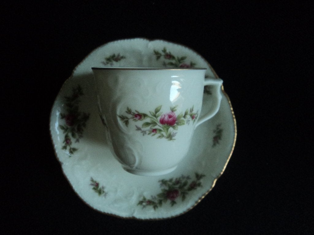 Prachtig porseleinen kop en schotel Rosen Royal, Verzenden, Zo goed als nieuw, Porselein, Kop en/of schotel