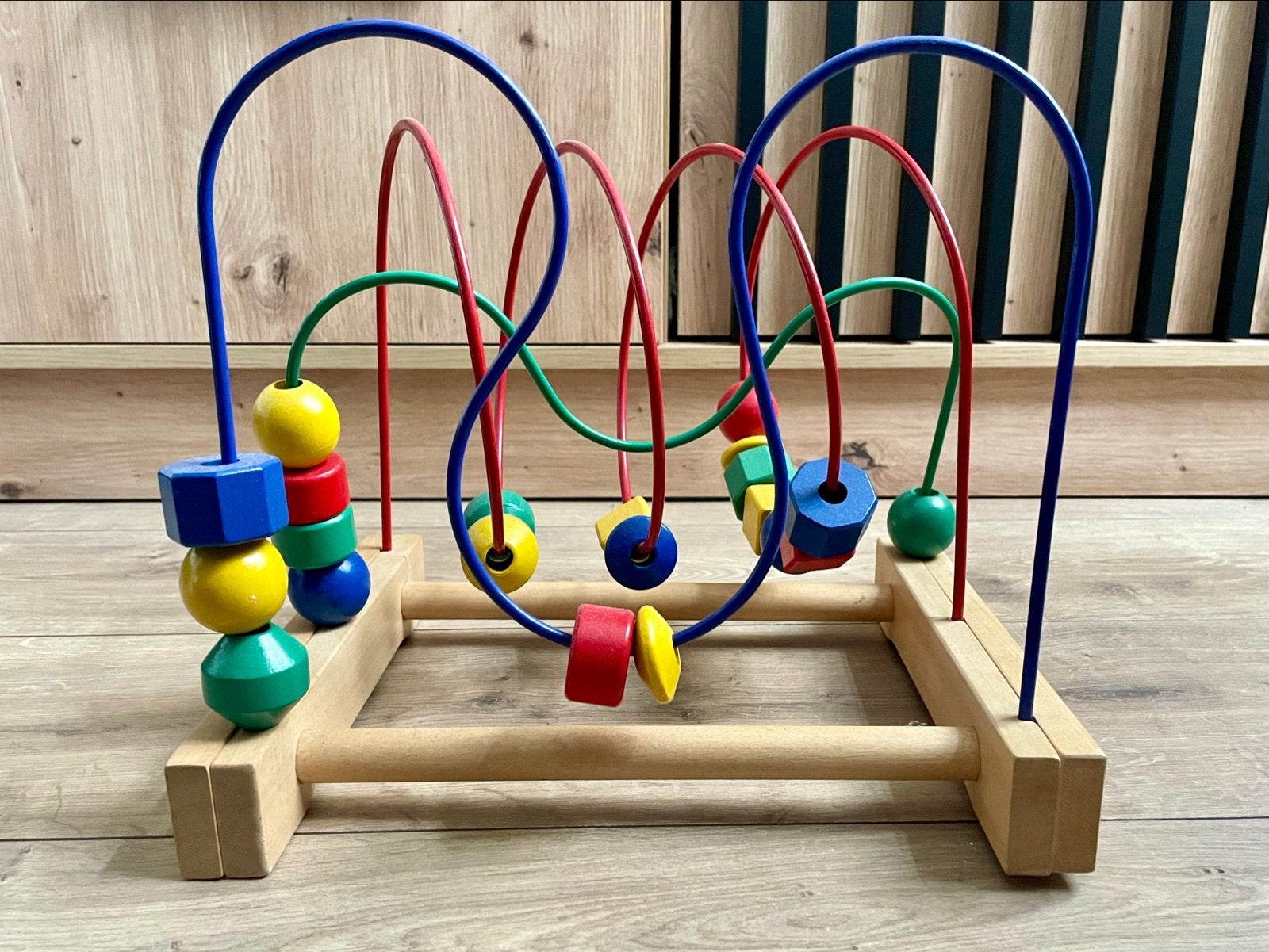 Ikea MULA houten kralenframe - Motorische ontwikkeling, Ophalen, Gebruikt, Overige typen