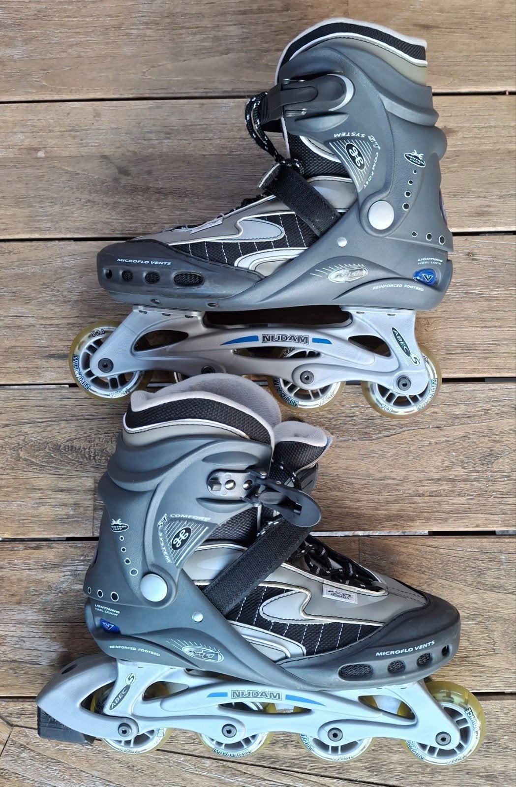 NIJDAM SKEELERS / IN-IN-LINE SKATES ZGAN MAAT 43, Overige merken, Overige typen, Ophalen of Verzenden, Zo goed als nieuw