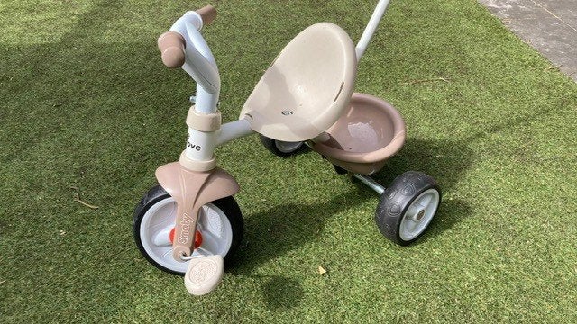 Smoby - be move - driewieler kleuren beige, creme, Ophalen, Terugtraprem, Verstelbare zitting, Smoby