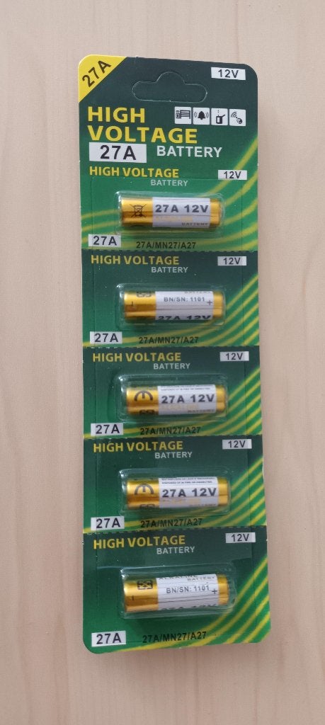 5x 27A 12V High Voltage, nieuw in blister, Ophalen of Verzenden, Nieuw, Oplaadbaar