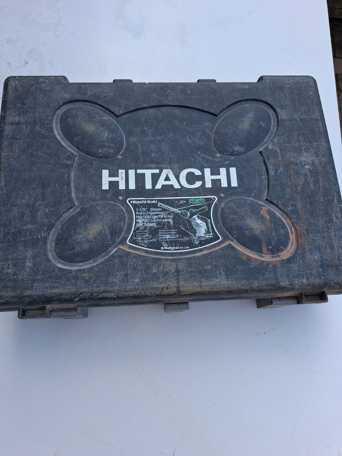 Hitachi Koki 1-1/2" 38mm Rotary Hammer Boorhamer, Boor- en/of Breekhamer, Ophalen of Verzenden, Klopboormechanisme, Gebruikt