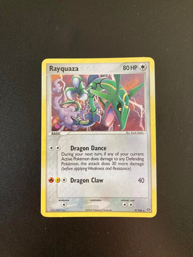 Pokemon kaart Rayquaza Holo, Ophalen of Verzenden, Zo goed als nieuw