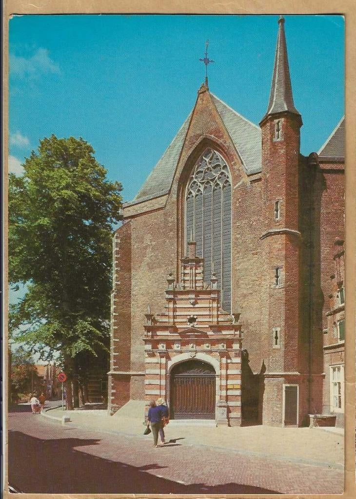 Ansichtkaart. Enkhuizen, Westerkerk., Ophalen of Verzenden, 1980 tot heden, Ongelopen, Noord-Holland