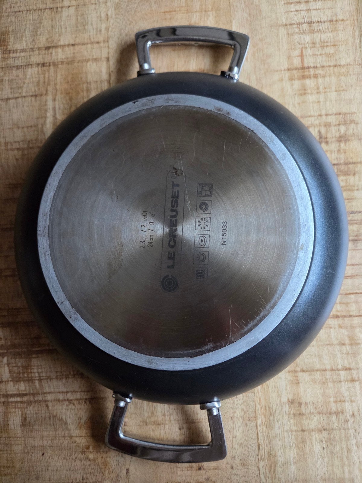 Le Creuset Les Forgées Sauteerpan / Hapjespan 24cm, Ophalen, Gebruikt, Aluminium, Le Creuset
