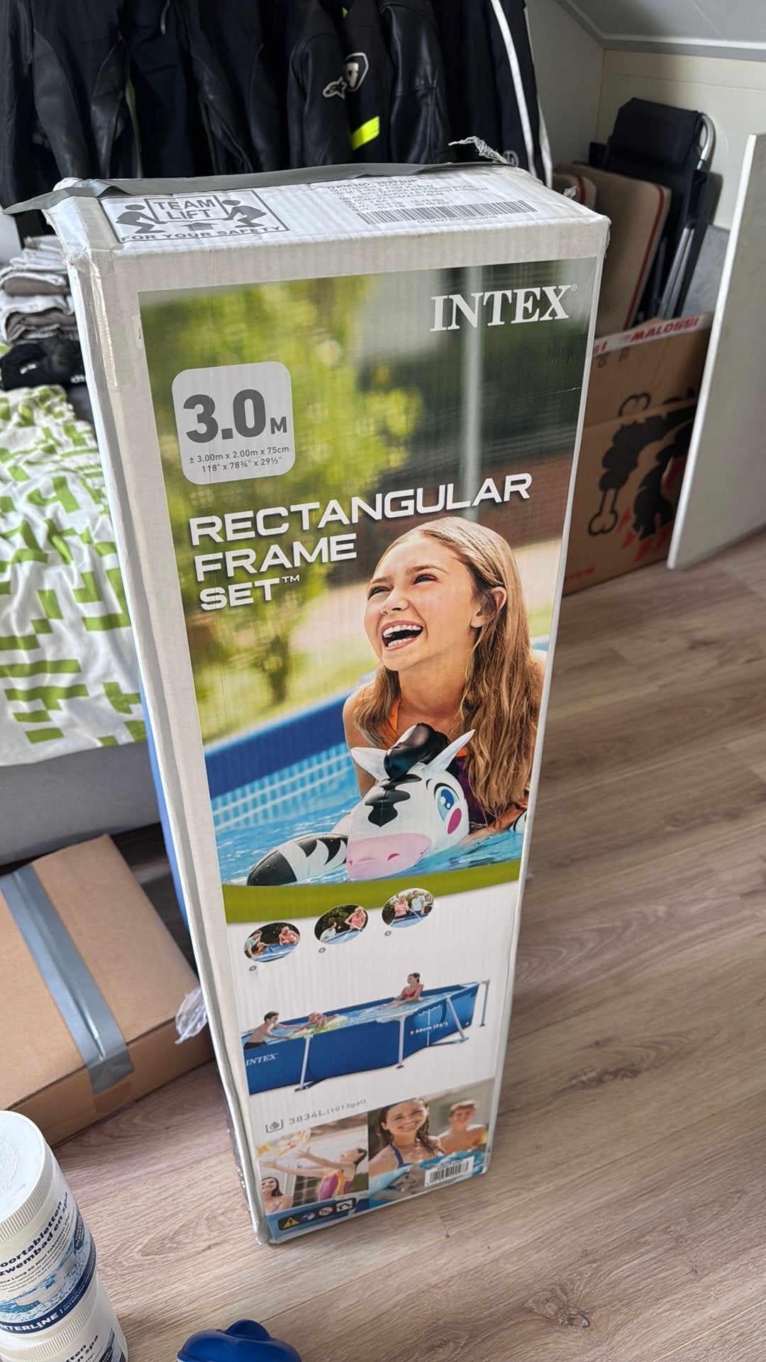Intex zwembad 3x2 meter zandfilterpomp en toebehoren, Ophalen, Zo goed als nieuw, Opzetzwembad, Rechthoekig