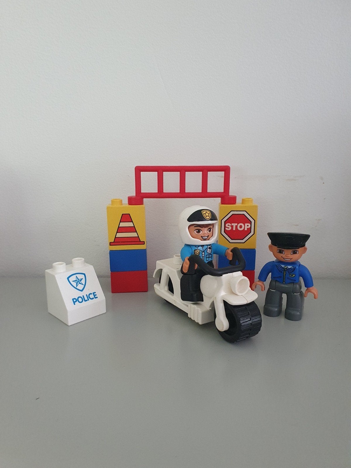 Duplo motoragent politie motor, Ophalen, Gebruikt