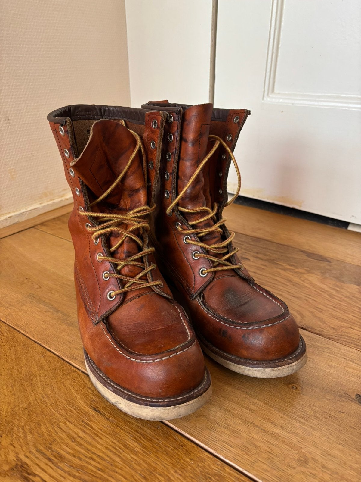 Red Wing 877 Moc Toe maat 41,5, Kleding | Heren, Schoenen, Gedragen, Boots, Bruin, Ophalen of Verzenden