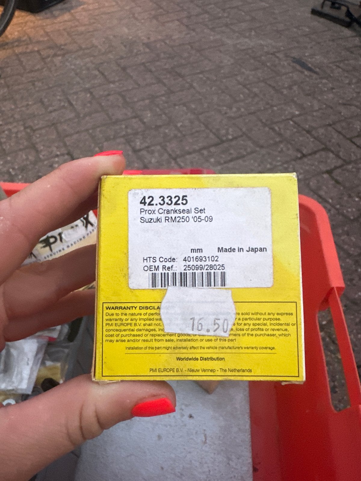 Prox Crankseal Set Suzuki RM250 '05-09, Ophalen