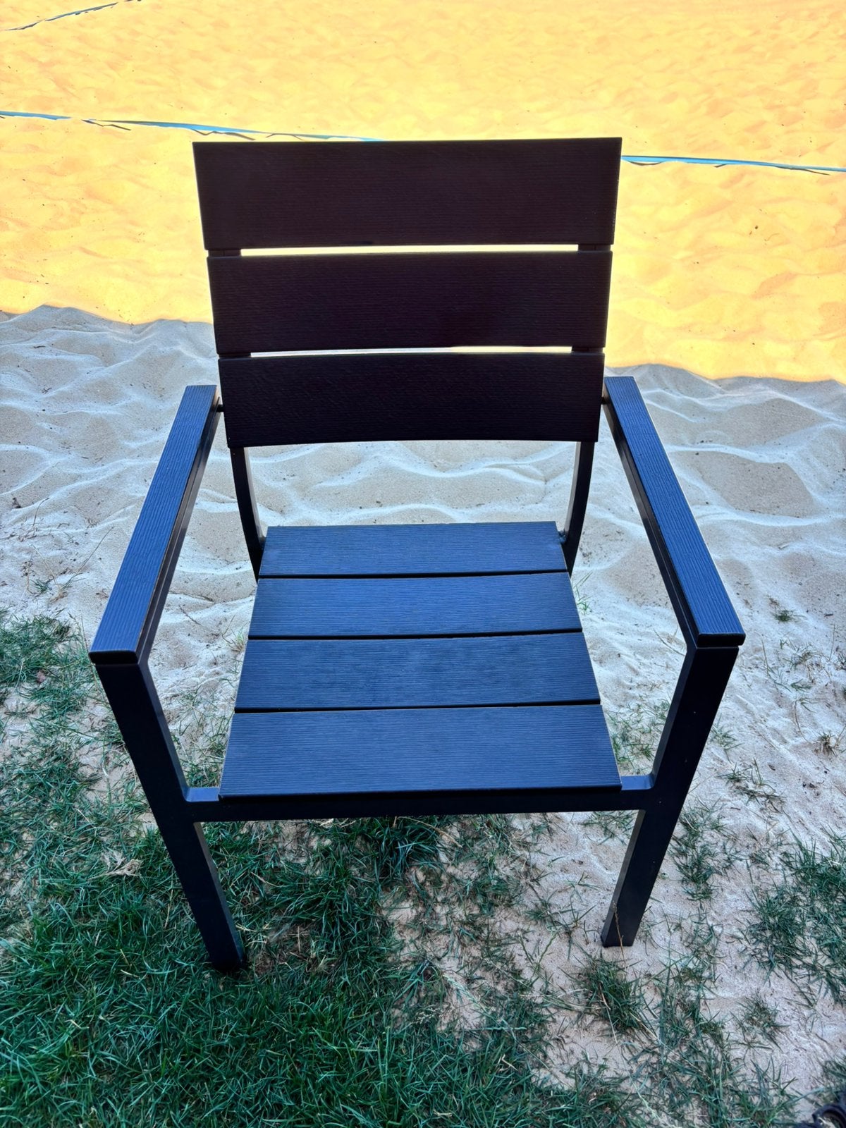 40 Bellagio Fidenza dining tuinstoelen stapelbaar zwart, Ophalen, Zo goed als nieuw, Aluminium, Stapelbaar