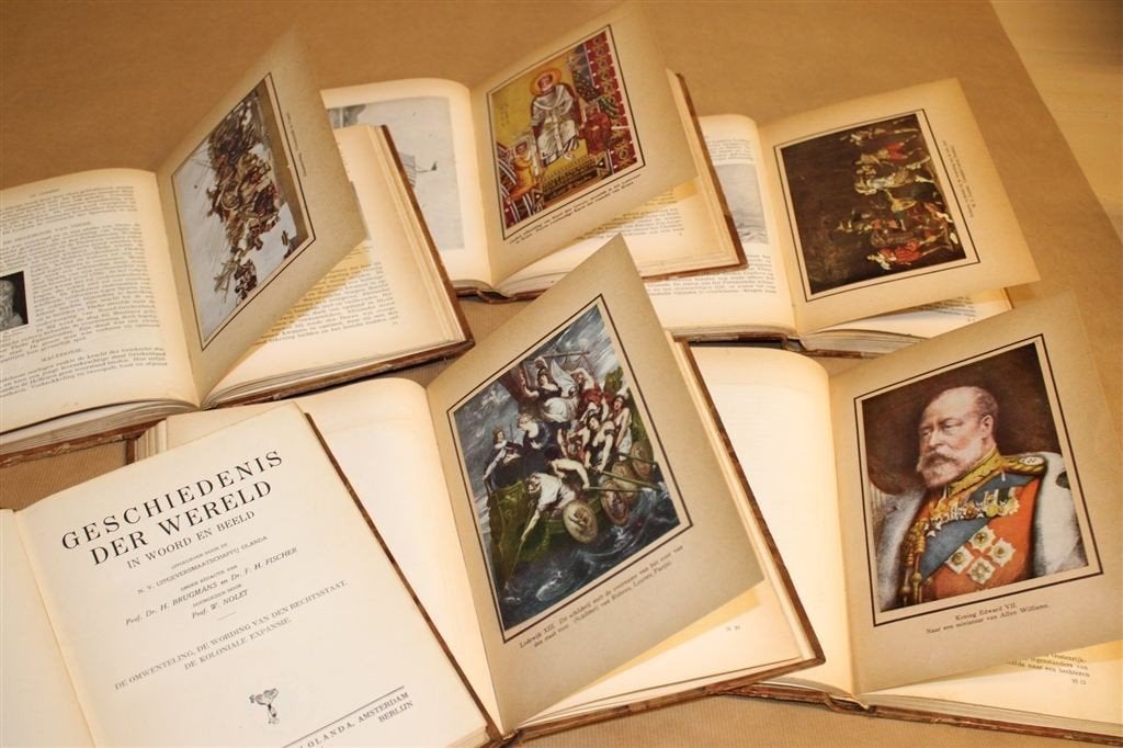 Wereldgeschiedenis [1928] — Compleet 6 Delen, Antiek en Kunst, Ophalen of Verzenden