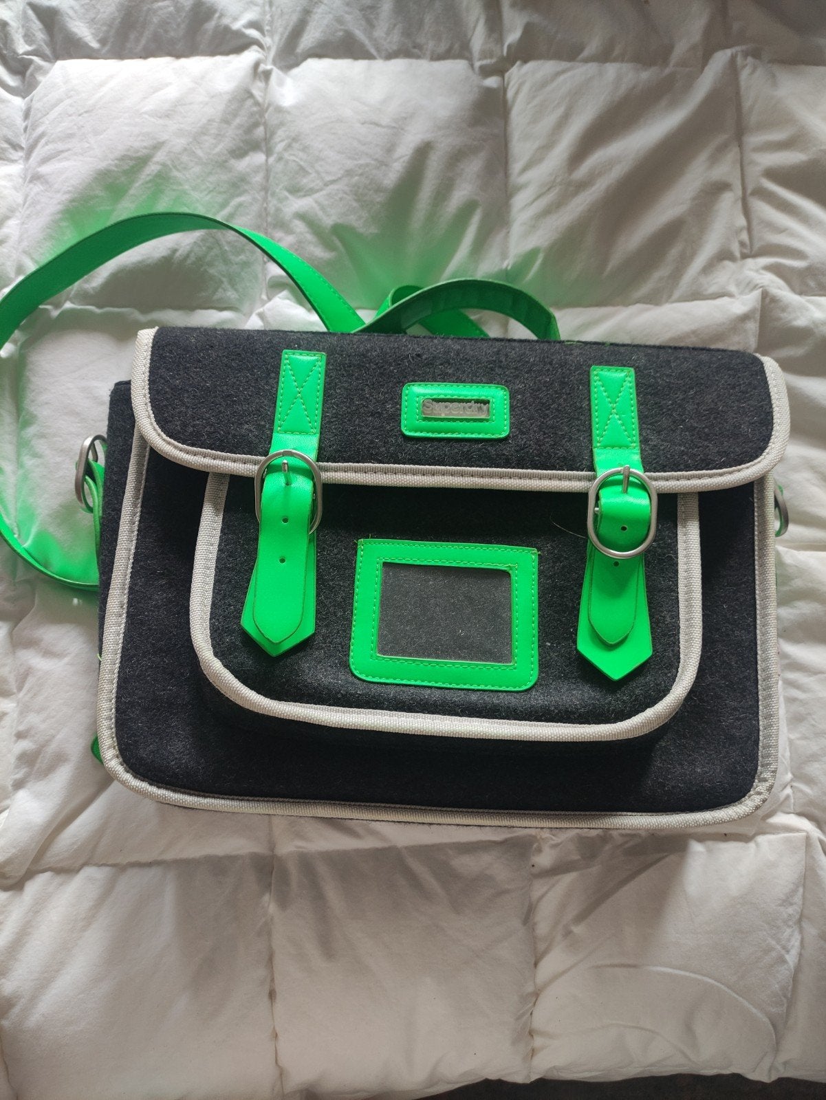 superdry schoudertas van viltwol, Ophalen of Verzenden, Nieuw, Overige merken