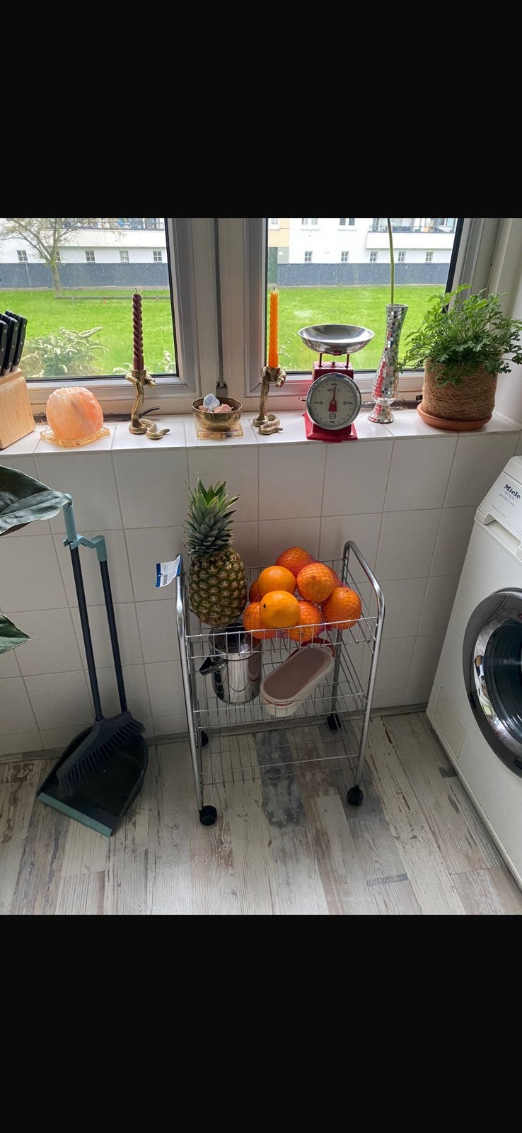 Keukentrolley, Ophalen, Zo goed als nieuw, Rond, Minder dan 55 cm