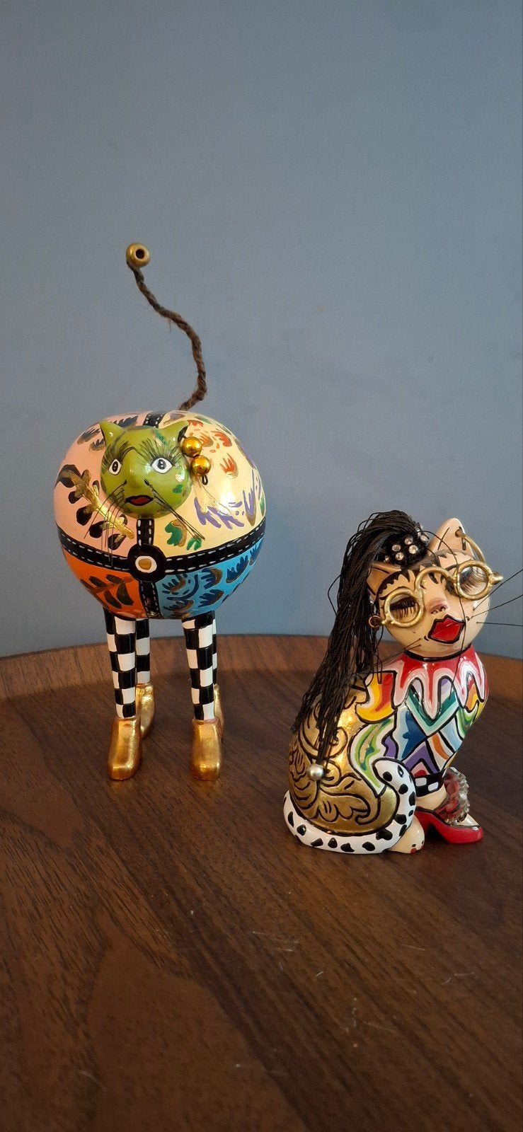 Toms Company Art Cats: Unieke Handgeschilderde Beelden, Ophalen of Verzenden, Zo goed als nieuw