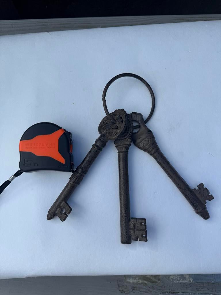 Set van 3 oude sleutels, Antiek en Kunst, Ophalen of Verzenden
