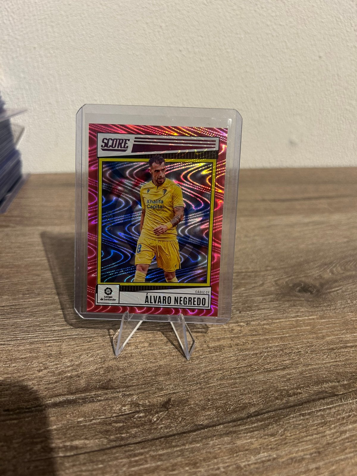 Alvaro Negredo 2022-23 Panini Score La Liga #43 /45 Pink, Ophalen of Verzenden, Zo goed als nieuw, Buitenlandse clubs, Poster, Plaatje of Sticker