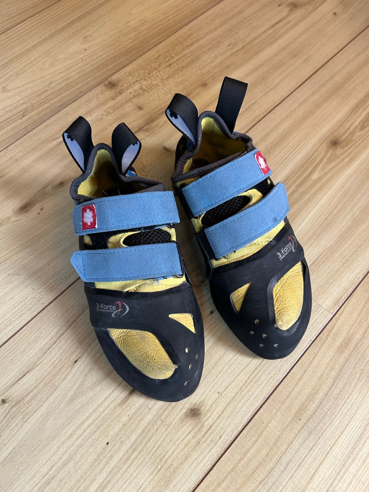 Ocun 3 Force Klimschoenen Maat 41,5 (UK 7,5), Sport en Fitness, Klimsport, Ophalen of Verzenden, Gebruikt, Klimsportschoenen