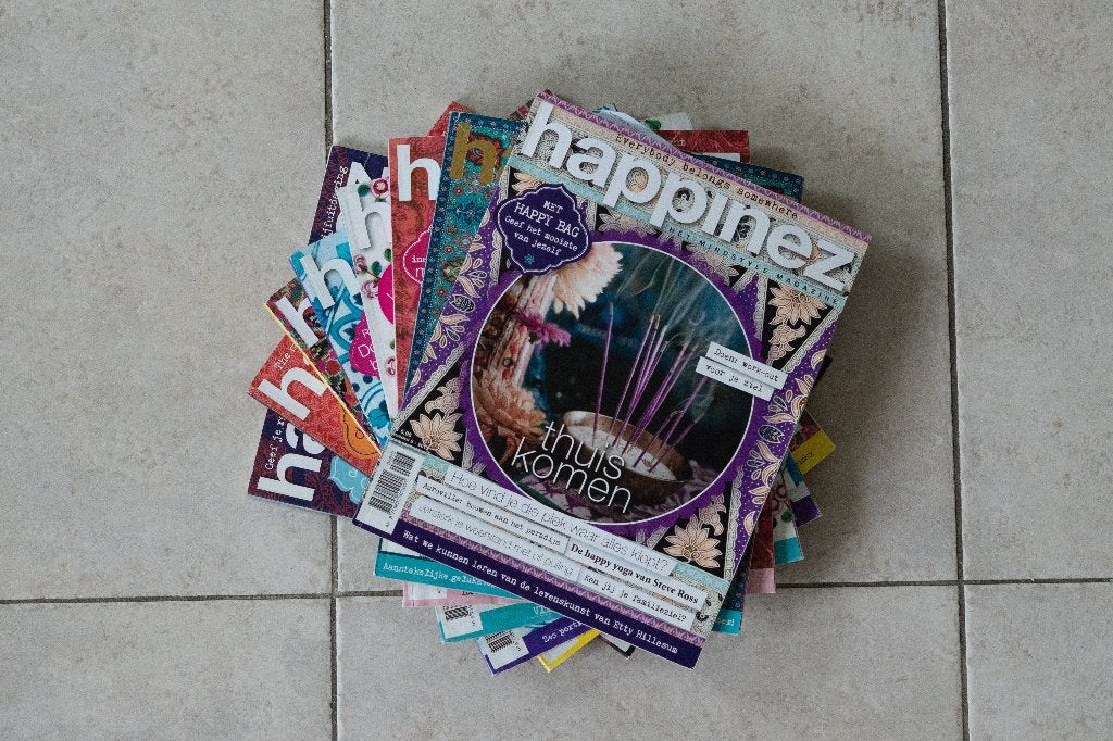 Happinez Tijdschriften 2013 – Nummers 1 t/m 8, Ophalen of Verzenden, Zo goed als nieuw, Lichaam en Geest
