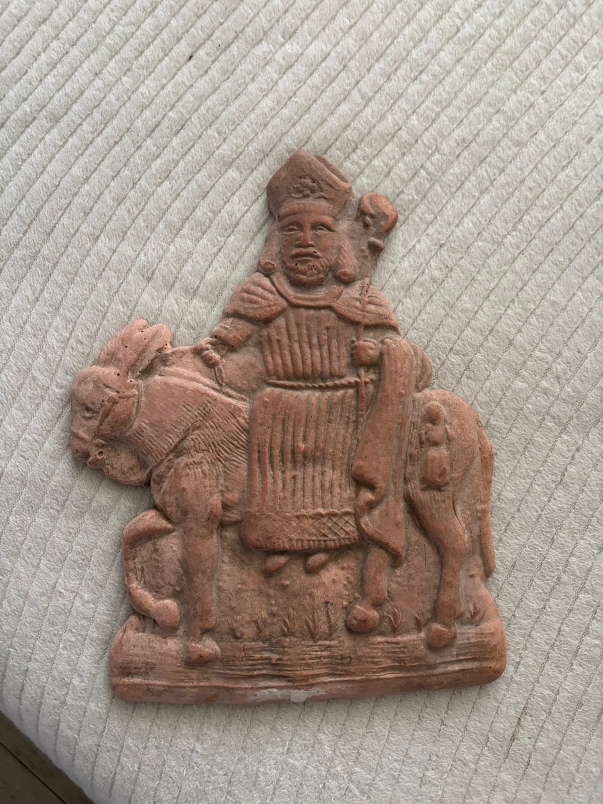 Oude tegel met Sinterklaas, Ophalen of Verzenden, Gebruikt