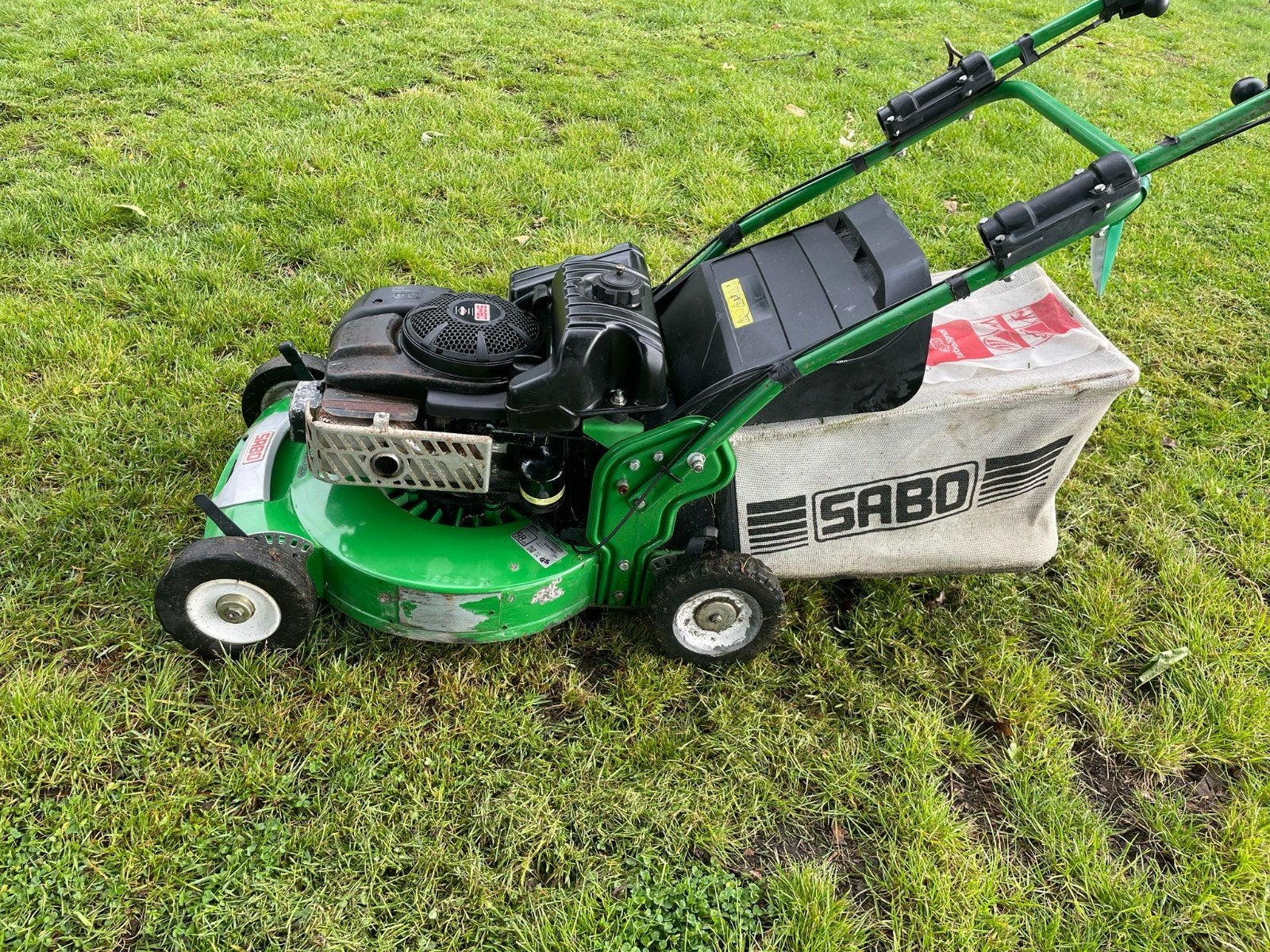 Sabo ruwterrein maaier, Tuin en Terras, Grasmaaiers, Sabo, Cirkelmaaier, Gebruikt, Ophalen of Verzenden
