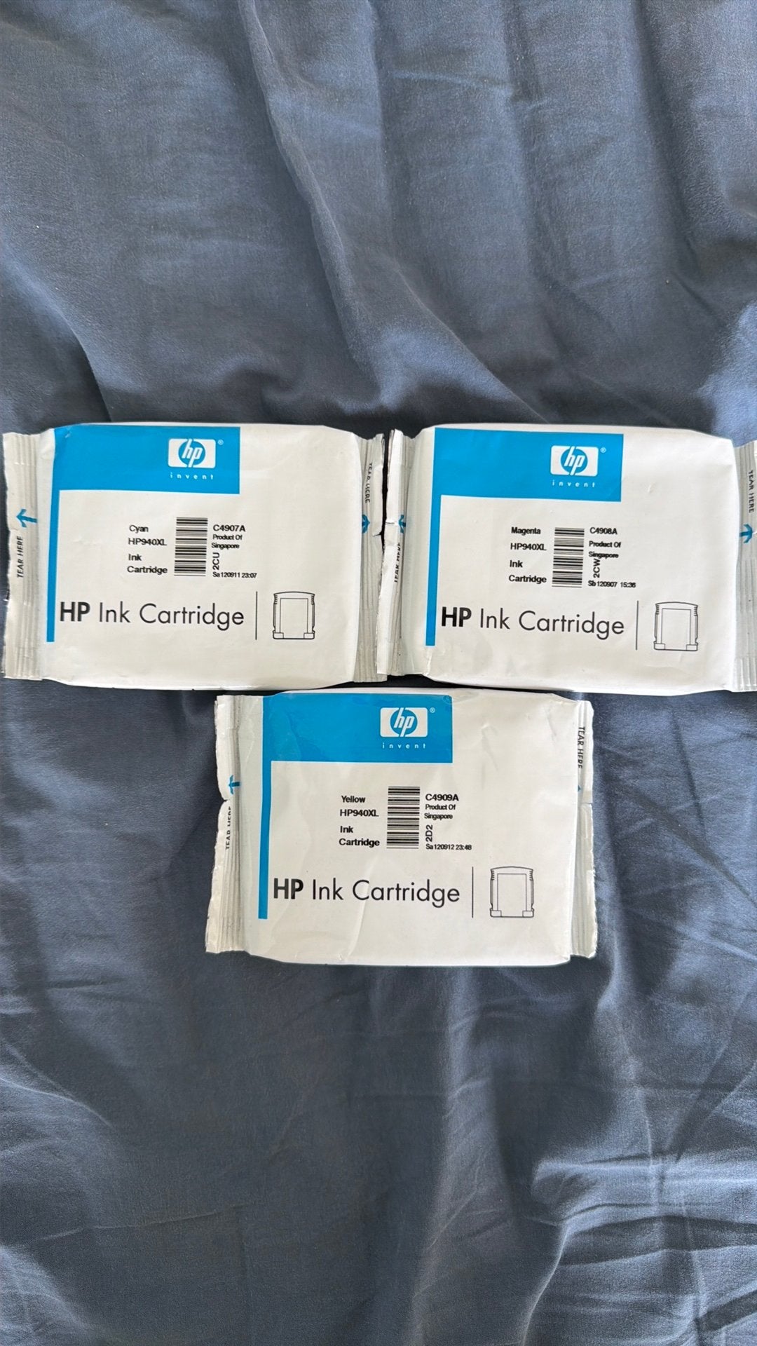 3x originele HP 940XL cartridges – nieuw en ongeopend, Ophalen of Verzenden, Zo goed als nieuw