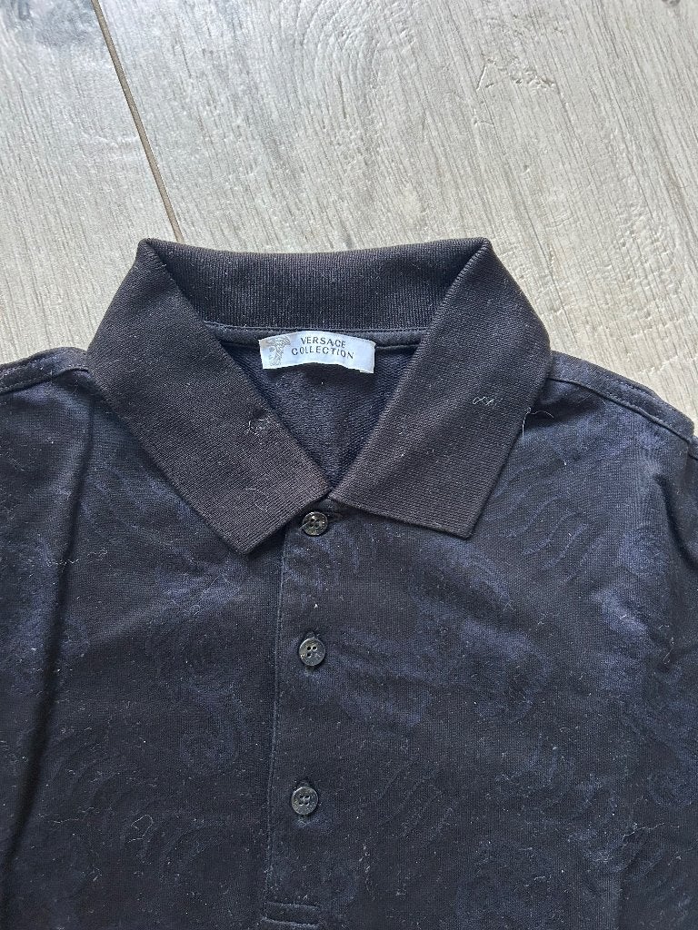 Versace polo, Kleding | Heren, Ophalen, Gedragen, Maat 48/50 (M), Zwart