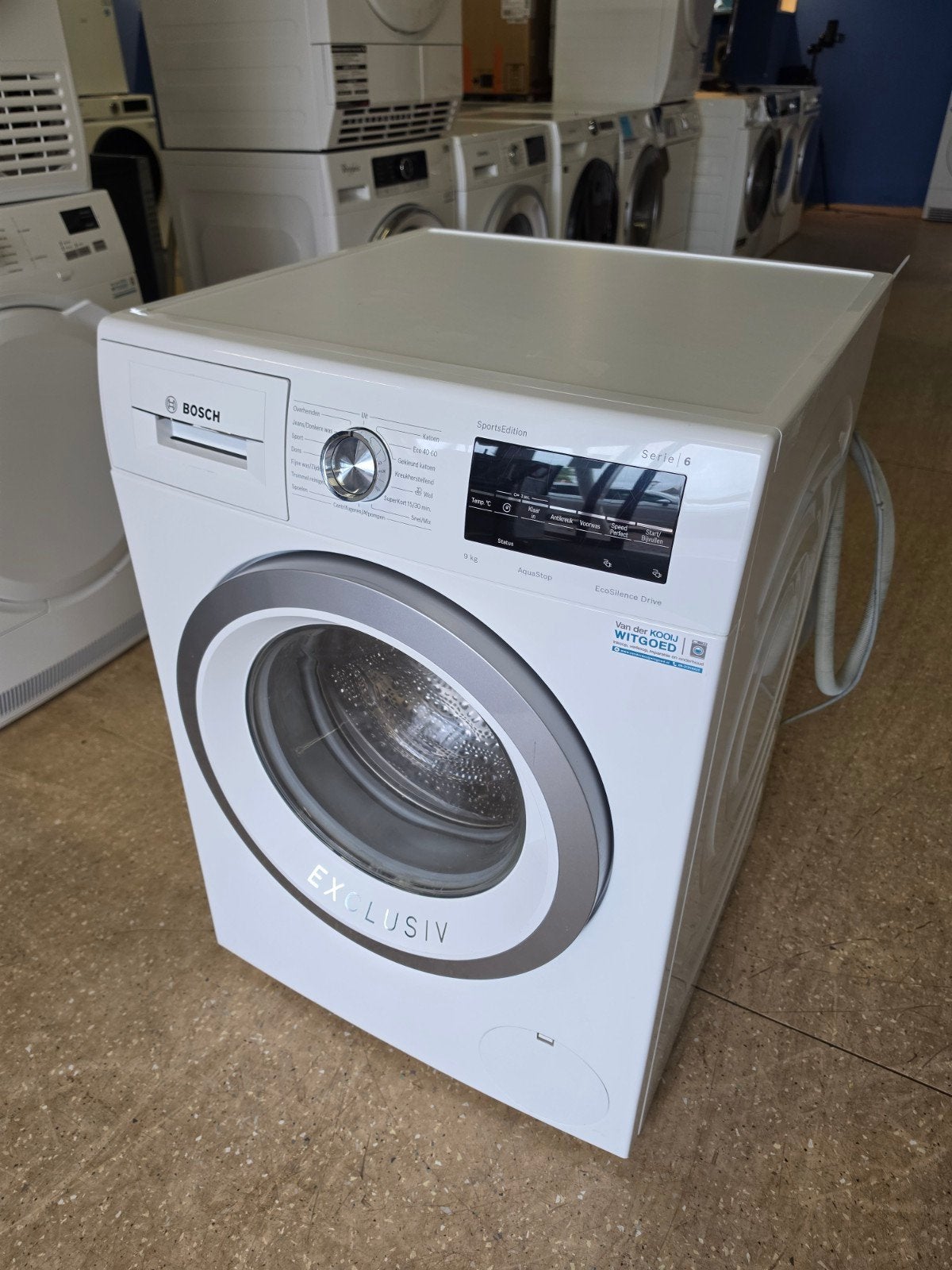 Bosch Serie 6 wasmachine | 9 kilo | A+++ | Gratis thuis 🚚✅️, Witgoed en Apparatuur, Bosch, Jirnsum, 1200 tot 1600 toeren, 8 tot 10 kg