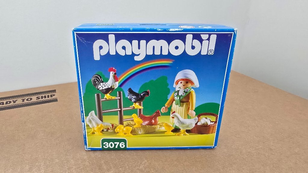 Playmobil 3076 Boerin met kippen 1999 nieuw in doos, Complete set, Nieuw, Ophalen of Verzenden, Figuren